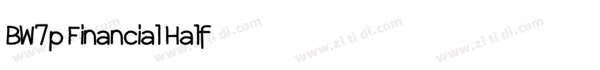 BW7p Financial Half字体转换